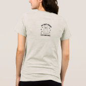 Mijn beste vriend heeft vier poten Goud Retriever Tri-Blend Shirt (Achterkant)
