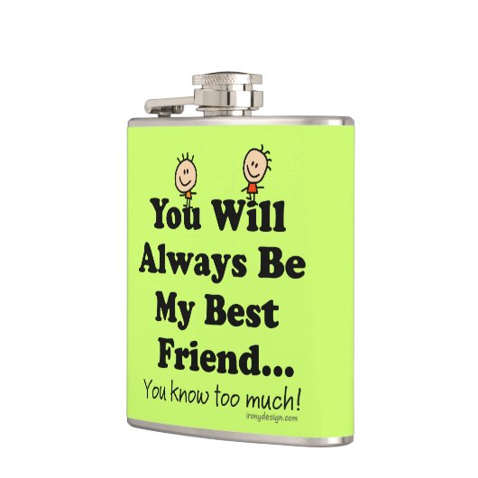 Mijn beste vriend heupfles (Links)