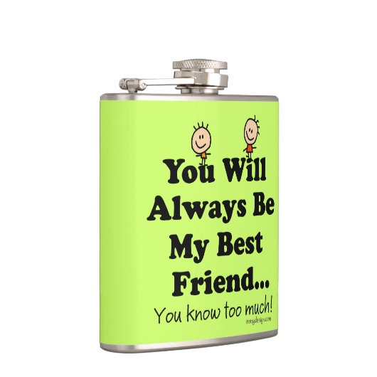 Mijn beste vriend heupfles (Rechts)