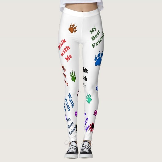 Mijn beste vriend hondenpoep leggings (Voorkant)