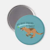 Mijn beste vriend is een hond magneet (Voorkant / Achterkant)