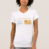 Mijn beste vriend is een POOF BALL - Cute Pommeren T-shirt (Voorkant)