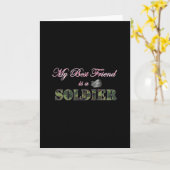Mijn beste vriend is een soldaat - Militaire echtg Kaart (Gele Bloem)