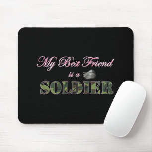 Mijn beste vriend is een soldaat - Militaire echtg Muismat
