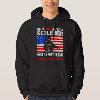 Mijn beste vriend is een soldaat van het leger van hoodie