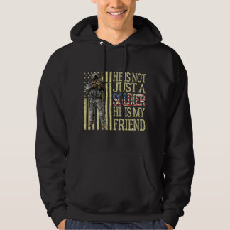 Mijn beste vriend is een soldaat van het leger van hoodie