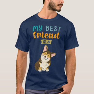 Mijn beste vriend is een Tri Color Corgi-Hondenlie T-shirt