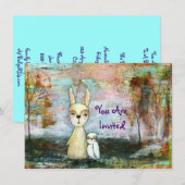 Mijn beste vriend je bent uitgenodigd voor het oor kaart (Voorkant / Achterkant)