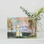 Mijn beste vriend je bent uitgenodigd voor het oor kaart (Staand voorkant)