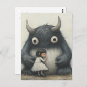 Mijn beste vriend, kind en monster briefkaart (Voorkant / Achterkant)