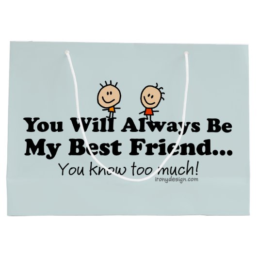 Mijn beste vriend large cadeautasje (Achterkant)