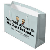 Mijn beste vriend large cadeautasje (Achterkant Gekanteld)