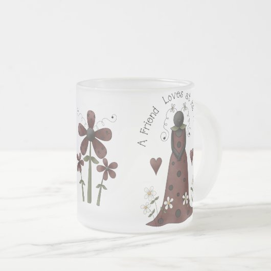 Mijn beste vriend matglas koffiemok (Voorkant rechts)