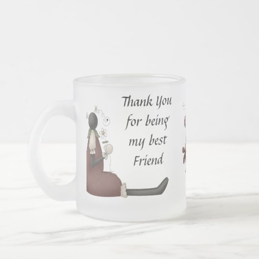 Mijn beste vriend matglas koffiemok (Links)