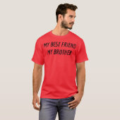 Mijn beste vriend Mijn broer retro T-shirt (Voorkant volledig)
