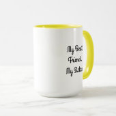 Mijn beste vriend, mijn zus, gepersonaliseerde fot mok (Voorkant rechts)