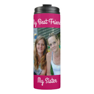 Mijn beste vriend, mijn zus, gepersonaliseerde fot thermosbeker