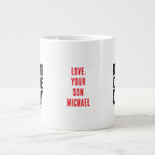 MIJN BESTE VRIEND NOEMT ME PAPA liefdevolle gift v Grote Koffiekop (Voorkant)