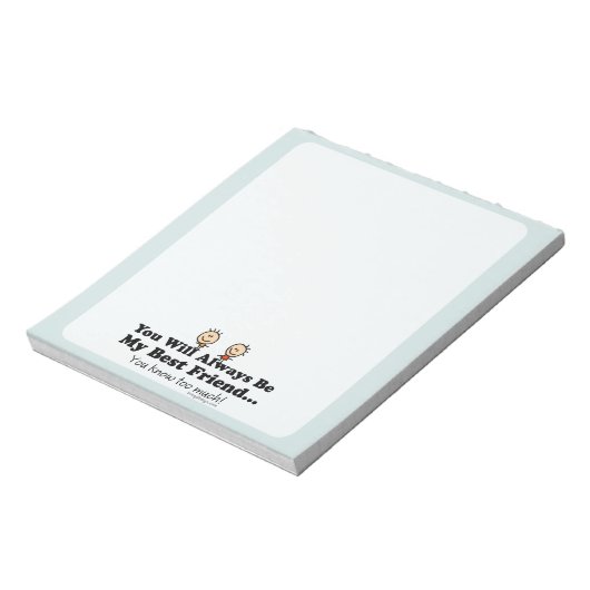 Mijn beste vriend notitieblok (Linkerzijde)