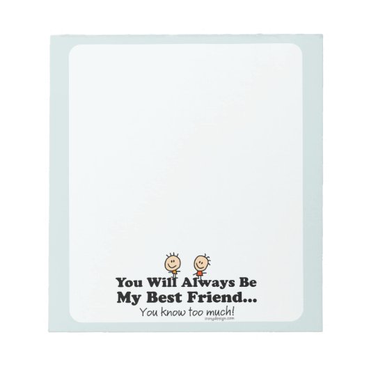 Mijn beste vriend notitieblok (Voorkant)