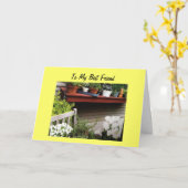 MIJN BESTE VRIEND OP JE 50E VERJAARDAG KAART (Gele Bloem)