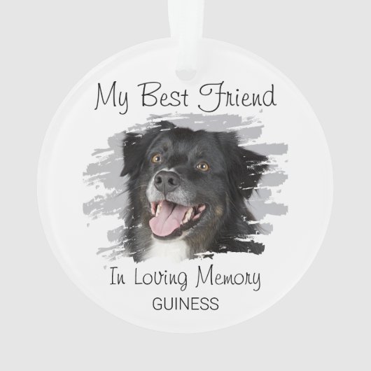 Mijn beste vriend | Pet Memorial Ornament (achterkant)