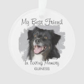Mijn beste vriend | Pet Memorial Ornament (voorkant)