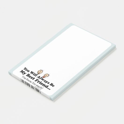 Mijn beste vriend post-it® notes (Schuin)
