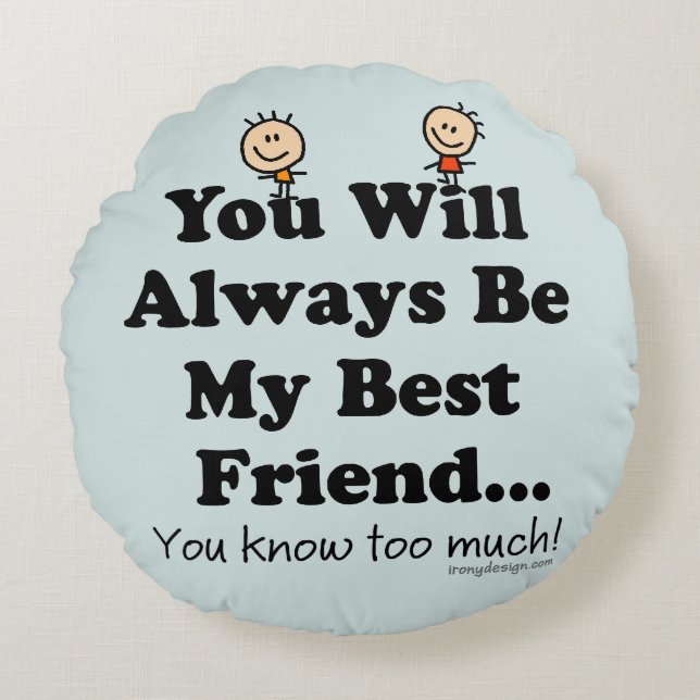 Mijn beste vriend rond kussen (Voorkant)