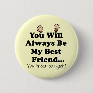 Mijn beste vriend ronde button 5,7 cm