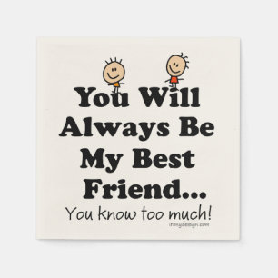 Mijn beste vriend servetten