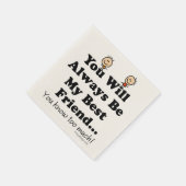 Mijn beste vriend servetten (Hoek)