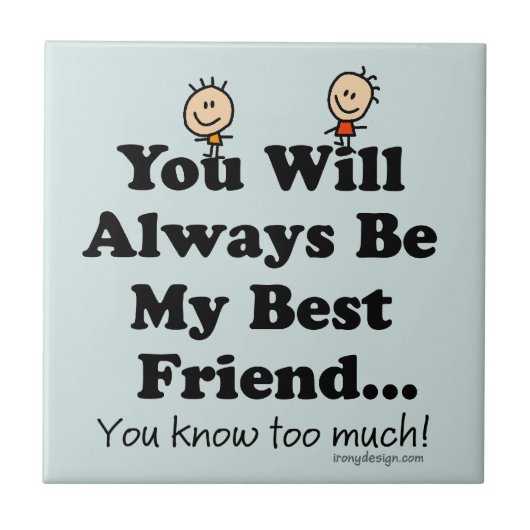 Mijn beste vriend tegeltje (Voorkant)