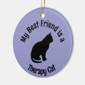 Mijn beste vriend (Therapy Cat) Keramisch Ornament (Links)