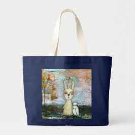 Mijn beste vriend van het oorspronkelijke kunstsch grote tote bag