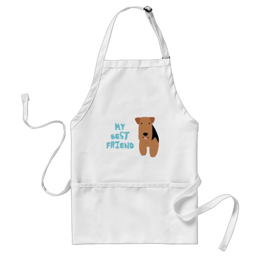 Mijn beste vriend Welsh Terrier Apron Standaard Schort (Voorkant)