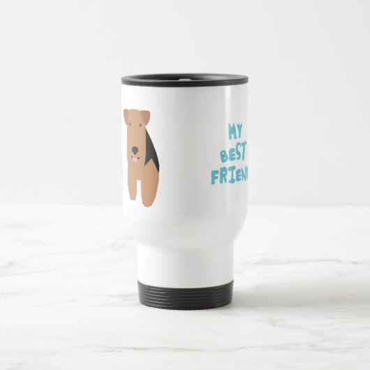 Mijn beste vriend Welsh Terrier Reisbeker (Center)