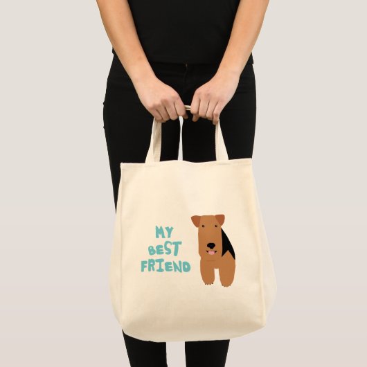 Mijn beste vriend Welsh Terrier Tote Bag (Voorkant (product))