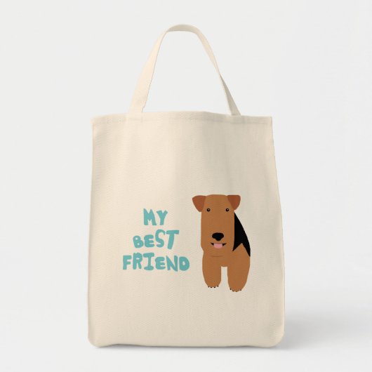 Mijn beste vriend Welsh Terrier Tote Bag (Voorkant)