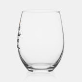 Mijn beste vriend wijnglas zonder voet (Links)