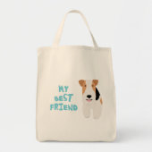Mijn beste vriend Wire Fox Terrier Tote Bag (Voorkant)