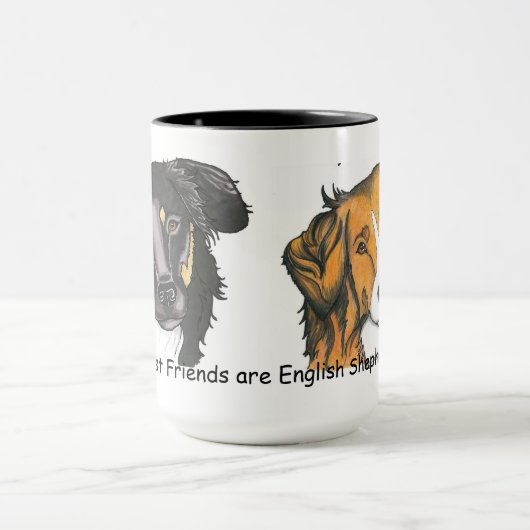 Mijn beste vrienden Engelse Shepherds mok!! Mok (Midden)