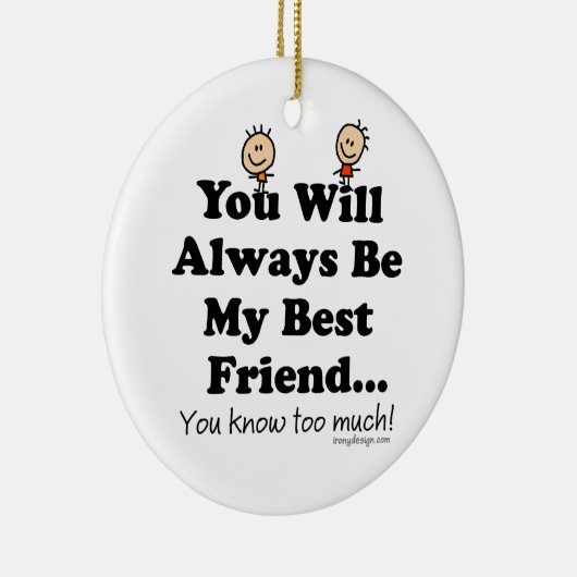 Mijn beste vrienden in Keepasoeramenten Keramisch Ornament (Rechts)