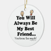 Mijn beste vrienden in Keepasoeramenten Keramisch Ornament (Links)
