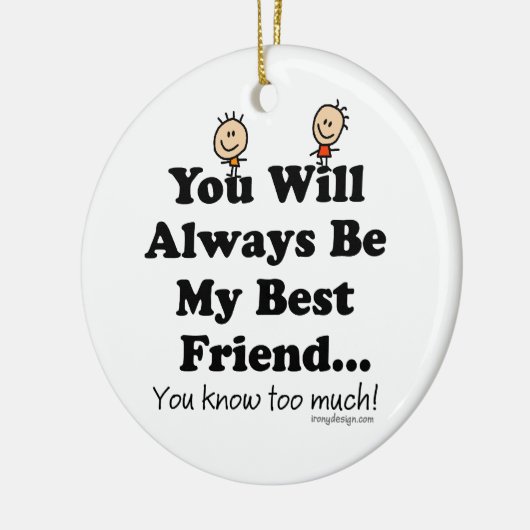 Mijn beste vrienden in Keepasoeramenten Keramisch Ornament (Links)