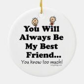 Mijn beste vrienden in Keepasoeramenten Keramisch Ornament (Achterkant)