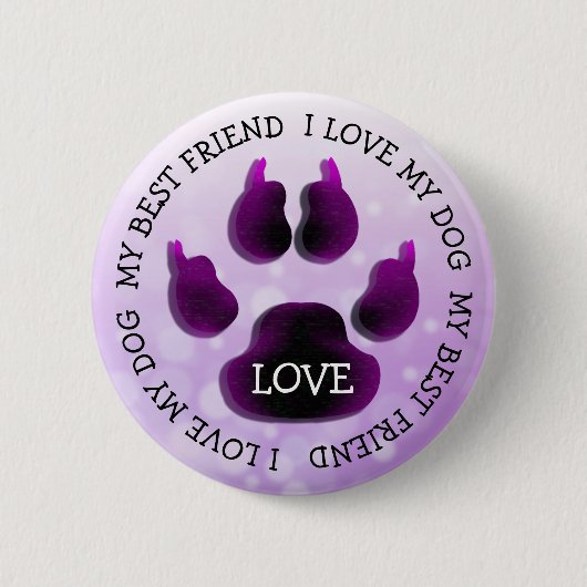 Mijn beste vriendenkring Afdrukhond Button (Voorkant)