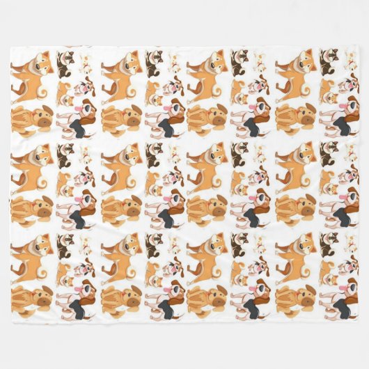 Mijn beste vriendenpatroon fleece deken (Voorkant (Horizontaal))