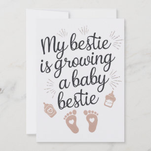 Mijn beste vriendin groeit een baby-vriendin Funny Kaart