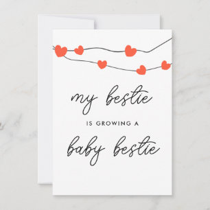 Mijn beste vriendin is zwanger Wordt mama Zwangers Bedankkaart